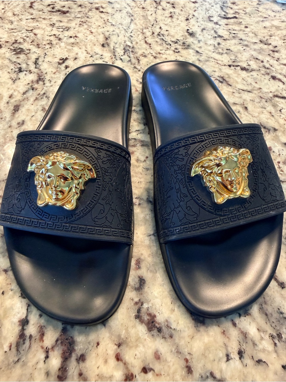 Versace Woman’s  Black Slide Sandals